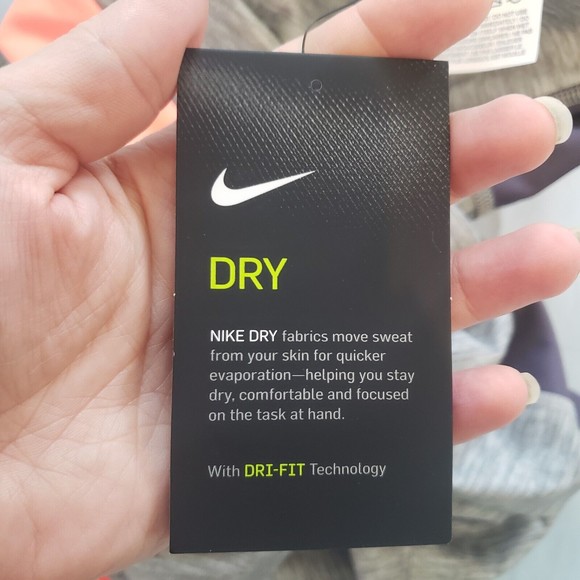 Nike Pants Women's Medium Multi Color One Color-Blocked Heathered 7/8 Leggings - Picture 10 of 11